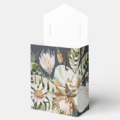 Navy blau tropische moderne elegante mr und mrs geschenkschachtel (Geöffnet)