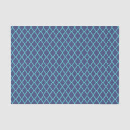 Navy Blau und Aquamarines traditionelles marokkani Seidenpapier