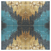 Navy Blau und Gold Modernes Boho Nahtloses Muster Stoff (Muster)