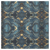 Navy Blau und Gold Modernes Boho Nahtloses Muster Stoff (Muster)