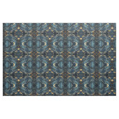 Navy Blau und Gold Modernes Boho Nahtloses Muster Stoff (Fat Quarter (45,7 x 55,9 cm))