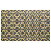 Navy Blau und Gold Modernes Boho Nahtloses Muster Stoff (Yard (91,4 cm))