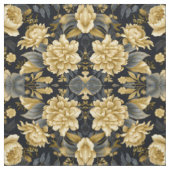 Navy Blau und Gold Modernes Boho Nahtloses Muster Stoff (Muster)