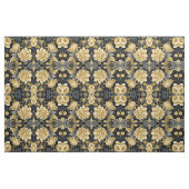 Navy Blau und Gold Modernes Boho Nahtloses Muster Stoff (Fat Quarter (45,7 x 55,9 cm))