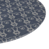 Navy-Blau- und Grau-Design Schneidebrett (Ecke)
