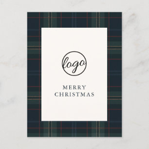 Navy Blau und Grün Karo Geschäft Weihnachten