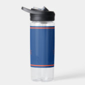 Navy Blau und Orange Trinkflasche (Rechts)