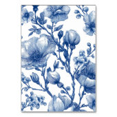 Navy Blau Und Silberne Hochzeit  Tischnummer (Rückseite)