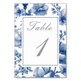 Navy Blau Und Silberne Hochzeit Tischnummer