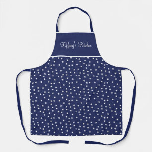 Navy Blau und Sterne Schürze