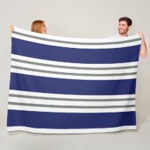 Navy Blau und Weiße Küstenstreifen