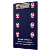 Navy Blau, vielen Dank Fußball-Coach, Name, Klemmbrett (Links)