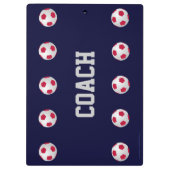 Navy Blau, vielen Dank Fußball-Coach, Name, Klemmbrett (Rückseite)