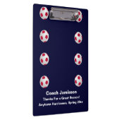 Navy Blau, vielen Dank Fußball-Coach, Name, Klemmbrett (Rechts)