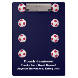 Navy Blau, vielen Dank Fußball-Coach, Name, Klemmbrett