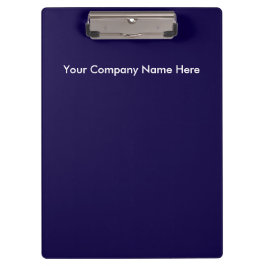 Navy Blau Weiße Logo Pro Klemmbrett