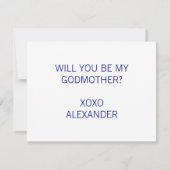 Navy Blau wird mein Vorschlag für meine Mutter sei Einladung (Rückseite)