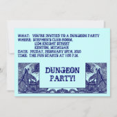 NAVY BLAUE DRAGONS IN DUNGEONS ~ PARTY EINLADUNG! EINLADUNG (Vorderseite)