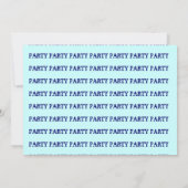 NAVY BLAUE DRAGONS IN DUNGEONS ~ PARTY EINLADUNG! EINLADUNG (Rückseite)