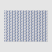 NAVY BLAUE EIGENES LOGO WIEDERHOLUNG PATTERGESCHÄF SEIDENPAPIER (Vorderseite)