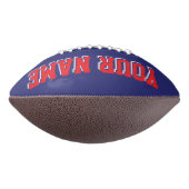 NAVY BLAUE RED AND WEISSE Custom Football (Gedreht 90)