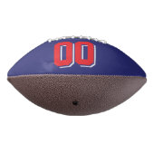 NAVY BLAUE RED AND WEISSE Custom Football (Gedreht 270)