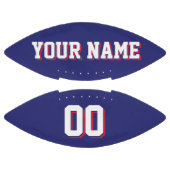 NAVY BLAUE WHITE AND RED Custom Football (Paneele)