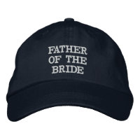 Navy Blauer Vater der Braut anpassbarer Hut