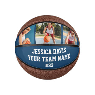 Navy Blaues benutzerdefiniertes Spieler-Team-Sport Mini Basketball