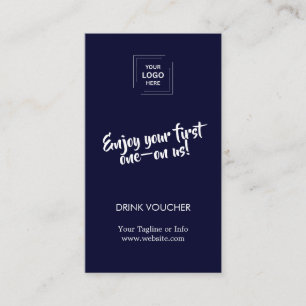 Navy Blaues Corporate Event Branding Design Visitenkarte