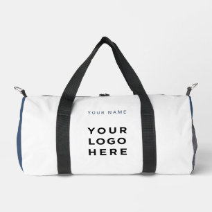 Navy Blaues Geschäft-Logo Name Instagram Fitness Duffle Bag