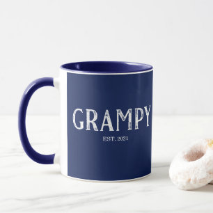 Navy Blaues Grampy-Jahr gegründet Tasse