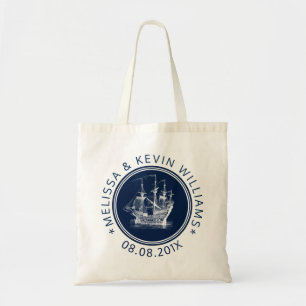 Navy Blaues Nautisches Wind Segelboot Tragetasche