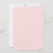 Navy Blink Pink Floral werden Sie meine Bridesmaid Einladung (Rückseite)