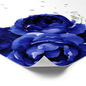 Navy Blonde Hair Princess Geburtstag Willkommen Poster (Ecke)