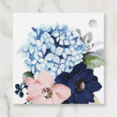 Navy Blooms Brautparty Vielen Dank für Ihre Unters Geschenkanhänger (Rückseite)