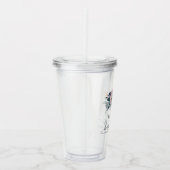 Navy Blooms Junggeselinnen-Abschied Favor Tumbler Acryltrinkbecher (Rechts)
