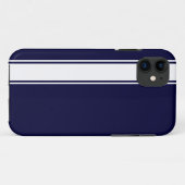 Navy Blu & White Team Jersey Stripe iPhone 5s Fall Case-Mate iPhone Hülle (Rückseite (Horizontal))