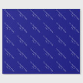 Navy Blue 000080 - Benutzerdefinierte Meldung oder Geschenkpapier (Flach)