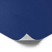 Navy Blue 11 Table Wedding Seating Chart Poster (Ecke)