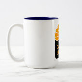 Navy Blue 15 oz Zwei-Tonen-Tasse Zweifarbige Tasse (Links)