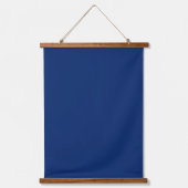 Navy Blue 26"x36" Vertical Wandteppich Mit Holzrahmen (Vorderseite)