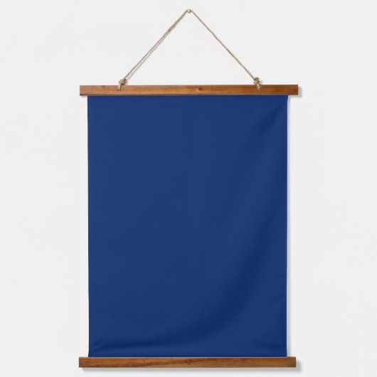 Navy Blue 26"x36" Vertical Wandteppich Mit Holzrahmen (Vorderseite)
