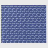 Navy Blue 30. Geburtstagsnamenalter Geschenkpapier (Flach)