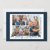 Navy Blue 3 Fotos Weihnachten (Vorderseite)