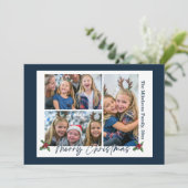 Navy Blue 3 Fotos Weihnachten (Stehend Vorderseite)