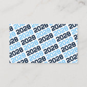 Navy & Blue Abschluss Mini Insert / Friend Einladu Visitenkarte (Rückseite)