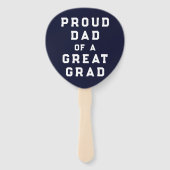 Navy Blue Abschluss Novelty Fächer (Vorderseite)