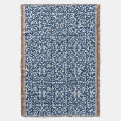 Navy Blue Abstrakt Decke (Vorderseite Vertikal)
