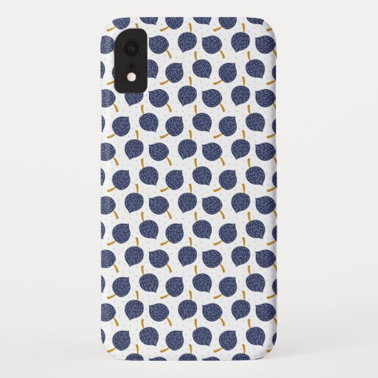 Navy Blue Abstrakt Flying Bomb Fruchtmuster Case-Mate iPhone Hülle (Rückseite)